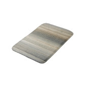 Rustic Neutral Gray Brown Abstract Stripe Badmat (Gekanteld)