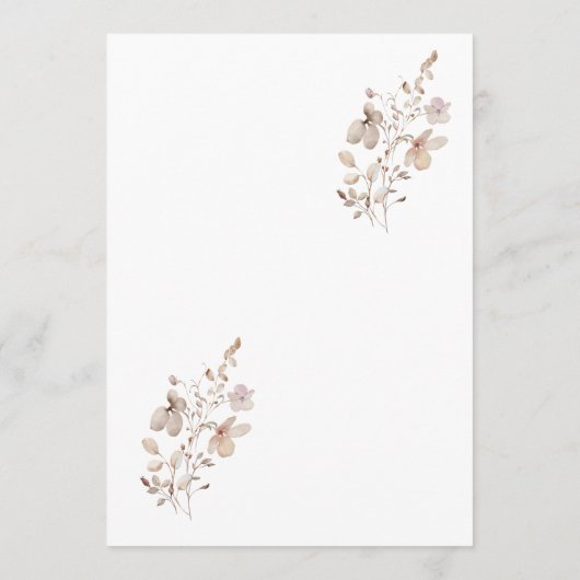 Rustic Neutral Wedding Menu Design (Dos)