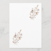 Rustic Neutral Wedding Program Programma (Achterkant)