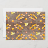 Rustic Neutral Woodland Forest Animals Baby shower Kaart (Achterkant)