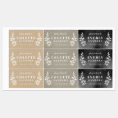 Rustic Neutrals Trio Waterproof Nom Étiquettes (Feuille)