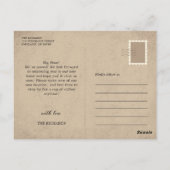 Rustic New Address Verhuisaankondiging Briefkaart (Achterkant)