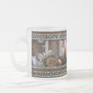 Rustic Noordse Brei Rand Knus Garendroom Vorst Matglas Koffiemok