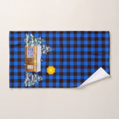 Rustic Northwoods Journal d'hiver Cabine Buffalo P (Serviette à main)