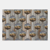 Rustic Nubble Custom Photo Lighthouse Inpakpapier Vel (Voorkant 2)