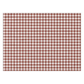 Rustic Nutmeg Brown Gingham Buffalo Plaid Tafelkleed (Voorkant (Horizontaal))