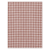 Rustic Nutmeg Brown Gingham Buffalo Plaid Tafelkleed (Voorkant)
