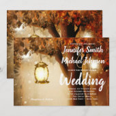 Rustic Oak - boom - herfst lekt uit het gevlekte h Kaart (Voorkant / Achterkant)