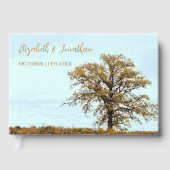 Rustic Oak Tree Autumn Wedding Gastenboek (Voorkant)