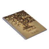 Rustic Oak Tree String Lights Mariage livre d'invi (Côté Droit)