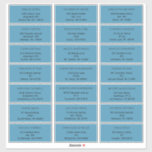 Rustic Ocean Blue Mariage Étiquettes de adresse in<br><div class="desc">Ce étiquette de adresse mariage rustique bleu océan est parfait pour votre mariage boho de plage rustique. Ce design présente une calligraphie en noir et blanc audacieuse avec un arrière - plan océanique pour correspondre à votre destination de plage mariage ou un mariage moderne décontracté au printemps, à l'été ou...</div>