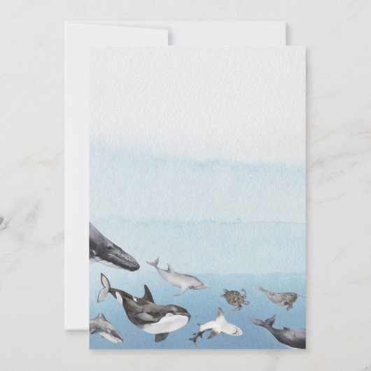 Rustic Ocean Qui Connaît Maman Baby shower Carte D (Dos)