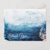 Rustic Ocean Wedding Bedankt Briefkaart (Voorkant)