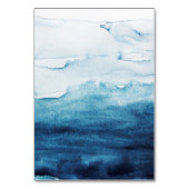 Rustic Ocean Wedding Foldable Place Card Kaart (Achterkant)