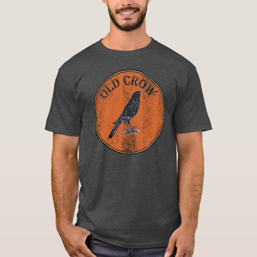 Rustic Old Crow Over the HIll Geezer T-shirt (Voorkant)