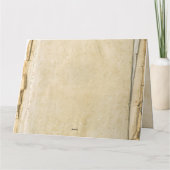 Rustic Old Paper Enregistrer la carte de date (Dos)
