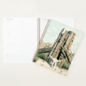 Rustic Old West watercolor art; Desert planner (Devant avec enveloppe)