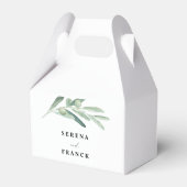 Rustic Olive Branch Wedding Favor Box Bedankdoosjes (Achterkant)