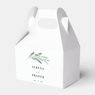 Rustic Olive Branch Wedding Favor Box Bedankdoosjes