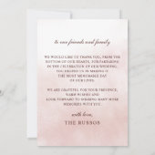 Rustic Orange Floral Fall Wedding Bedankkaart (Achterkant)