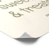 Rustic Orange Grove "Sweets & Treats" Sign Poster (Hoek)