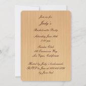 Rustic Orange Mason Jars Bachelorette Invitation (Dos)