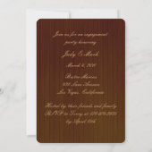 Rustic Orange Mason Jars Engagement Invitation (Dos)