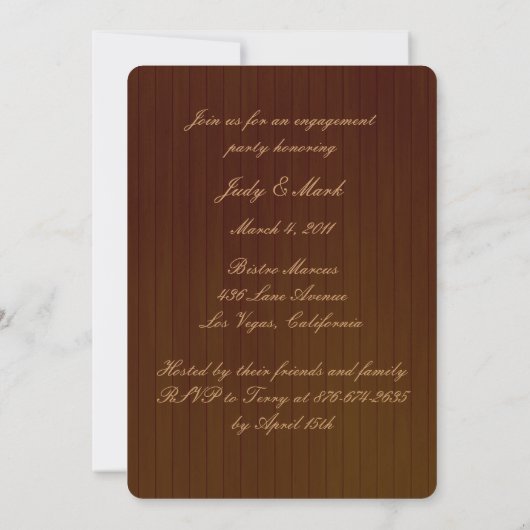Rustic Orange Mason Jars Engagement Invitation (Dos)