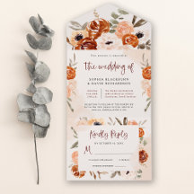 Rustic Oranje Boho | Waterverf Blush Wedding