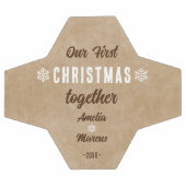 Rustic Our First Christmas Together Personalized (Plat)
