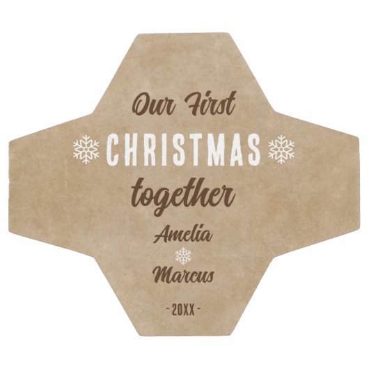 Rustic Our First Christmas Together Personalized (Plat)