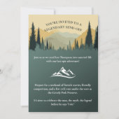 Rustic Outdoor Adventure Bachelor Party Invitation (Devant)