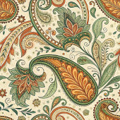 Rustic Paisley Throw – Boho Earth Kleuren Blend Fleece Deken