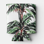 Rustic Pakte Palm Trees Beach Wedding Blikjeskoeler (Achterkant)