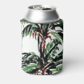 Rustic Pakte Palm Trees Beach Wedding Blikjeskoeler (Blikje Achterkant)