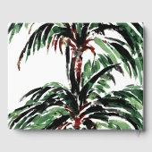 Rustic Pakte Palm Trees Beach Wedding Gastenboek (Achterkant)
