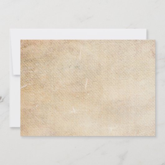 Rustic Palm Trees Beach Wedding Invitations Kaart (Achterkant)