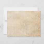 Rustic Palm Trees Beach Wedding rsvp Kaartje (Achterkant)