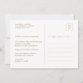 Rustic Pampas Grass Boho Flowers Save the Date (Achterkant)