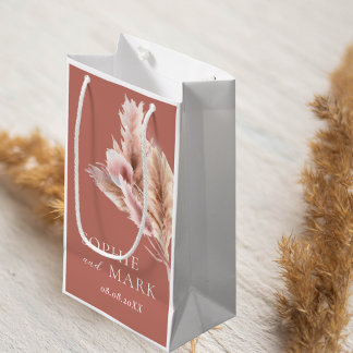 Rustic Pampas Grass Wedding Thank You Klein Cadeauzakje