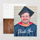 Rustic Panel Design Thank You Postcard Briefkaart (Voorkant / Achterkant)