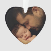 Rustic Papa Beer Red Buffalo Pset Photo Ornament (achterkant)