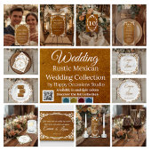 Rustic Papel Picado Mexican Wedding Invitation