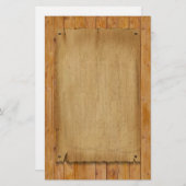 Rustic Parchment Briefpapier (Voorkant / Achterkant)