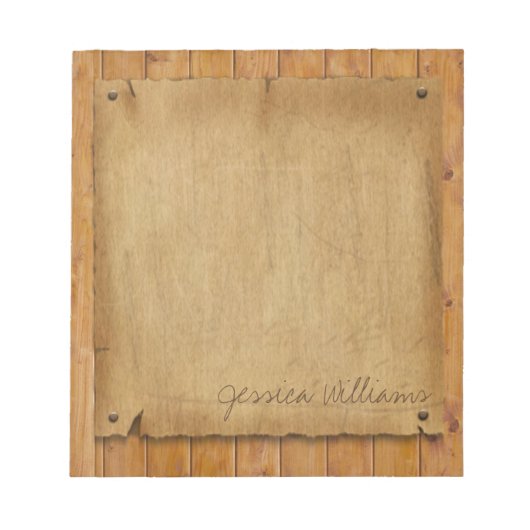 Rustic Parchment Notitieblok (Voorkant)