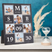 Rustic Pas getrouwd Wedding Persoonlijke foto Coll Fotoplaat (Zijkant)