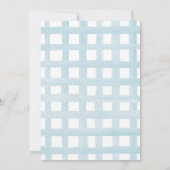 Rustic Paste blue truck anniversaire Invitation (Dos)