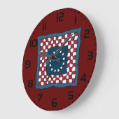 Rustic Patriotic Americana Quilt Pattern Verenigde Grote Klok (Hoek)