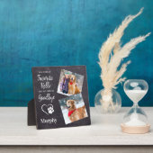 Rustic Paw Drukt Aangepaste foto van voetstuk Fotoplaat (Insitu)