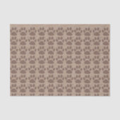Rustic Paws Pattern Tissuepapier (Voorkant)